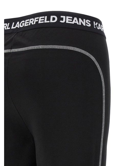 Karl Lagerfeld Black Logo Leggings