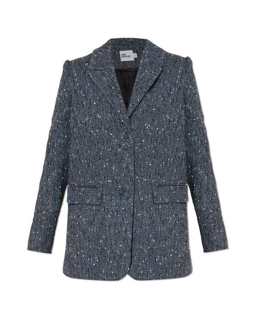 Self-Portrait Blue Boucle Blazer
