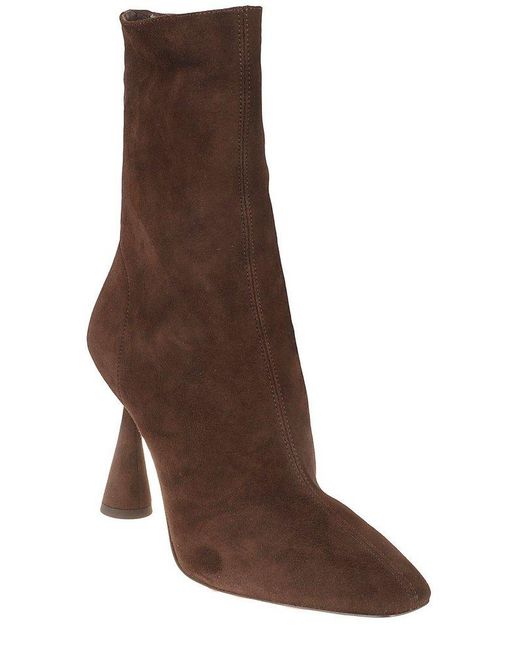 Aquazzura Brown Amore High Heeled Ankle Boots