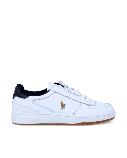 Polo Ralph Lauren Polo Court Low-top Sneakers in Blue for Men | Lyst