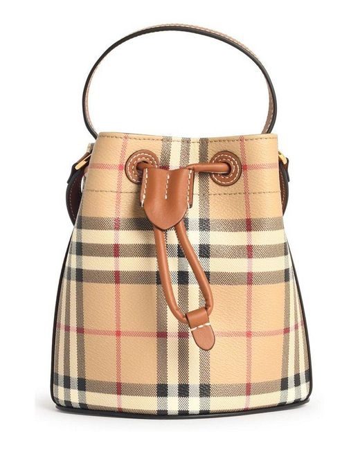 ショルダーバッグ・ポシェット Burberry Printed Canvas Bucket Bag Printed canvas bucket bag – G&B