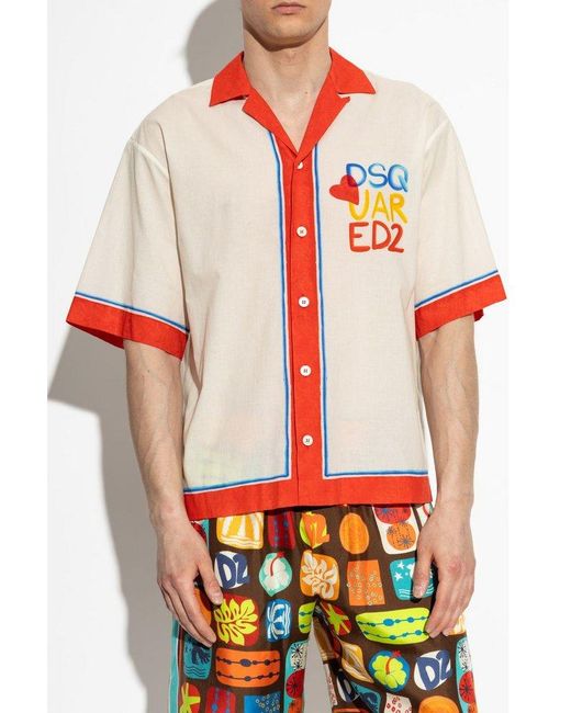 DSquared² Red Shirt Capsule `summer Lovers`, for men