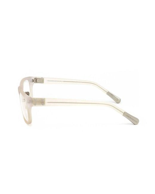 Linda Farrow Black X Kris Van Assche Rectangular Frame Glasses for men