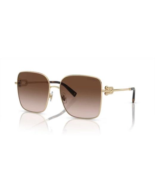 Tiffany & Co Brown Square Frame Sunglasses