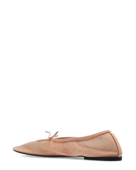 Proenza Schouler Pink Glove Mary Jane Almond Toe Ballerina Shoes