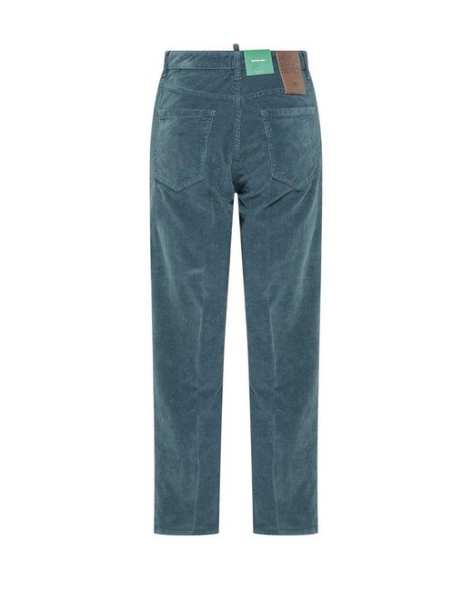 DSquared² Blue Boston High-waist Straight-leg Jeans
