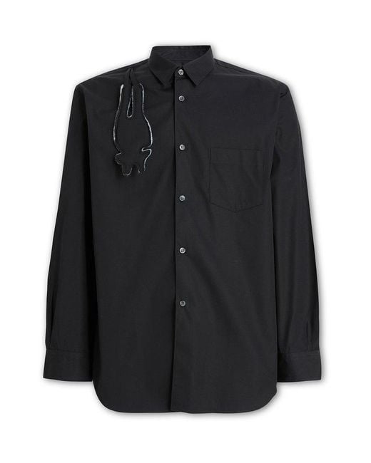 Comme des Garçons Black Long-sleeved Shirt for men