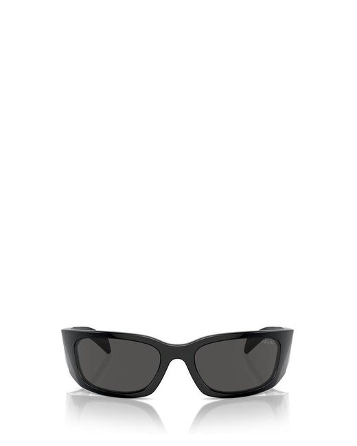 Prada Gray Butterfly Frame Sunglasses