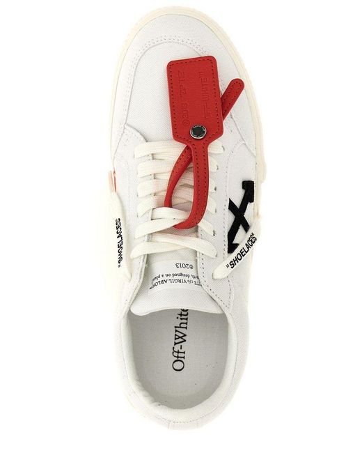 Off-White c/o Virgil Abloh Low Vulcanized Sneakers White/black