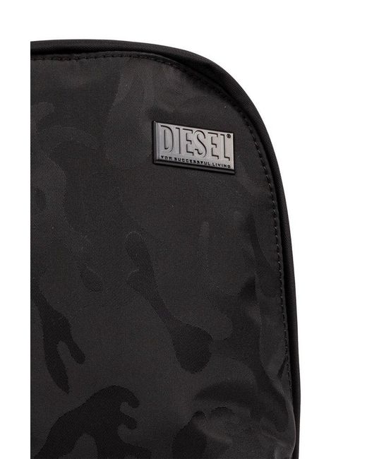 DIESEL Black 'dsrt Slingbag' One-shoulder Backpack, for men