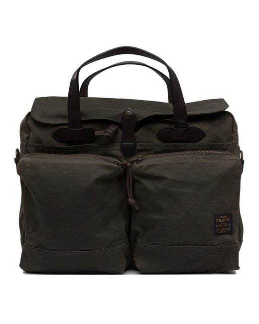 Filson Black 24 Hour Tin Tote for men