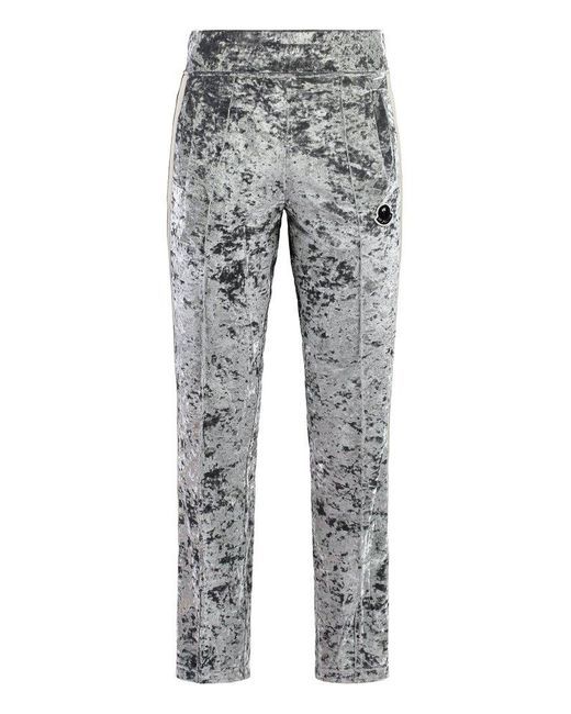Moncler Genius Gray Moncler X Palm Angels Chenille Zip-Up Track Pants