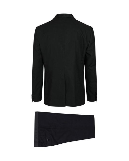 Tagliatore Black Single Breasted Blazer Suit for men