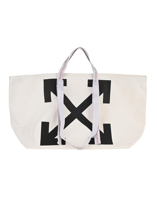 Off-White c/o Virgil Abloh Quote 40 Canvas Tote Bag for Men