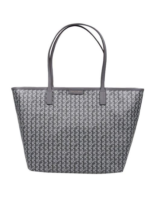 Tory Burch Every-ready Zipped Tote Bag in Gray | Lyst