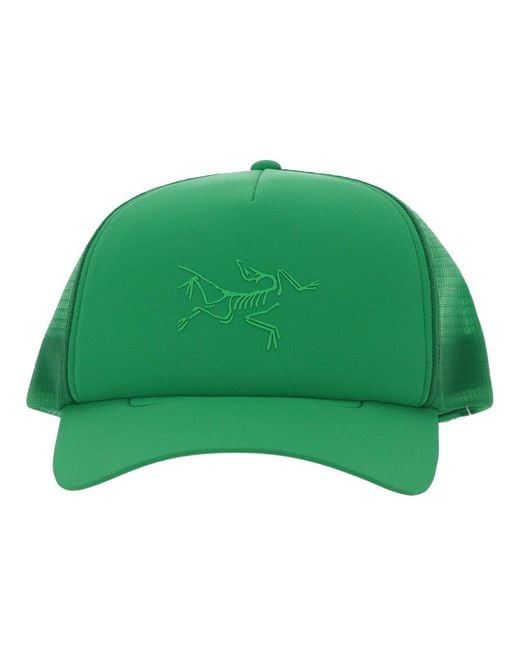 Arc'teryx Green Bird Curved-brim Trucker Hat for men