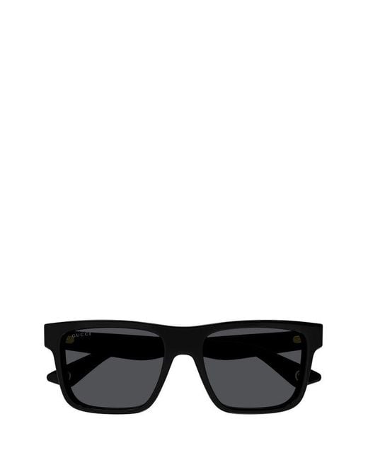 Gucci Black Square-frame Sunglasses for men