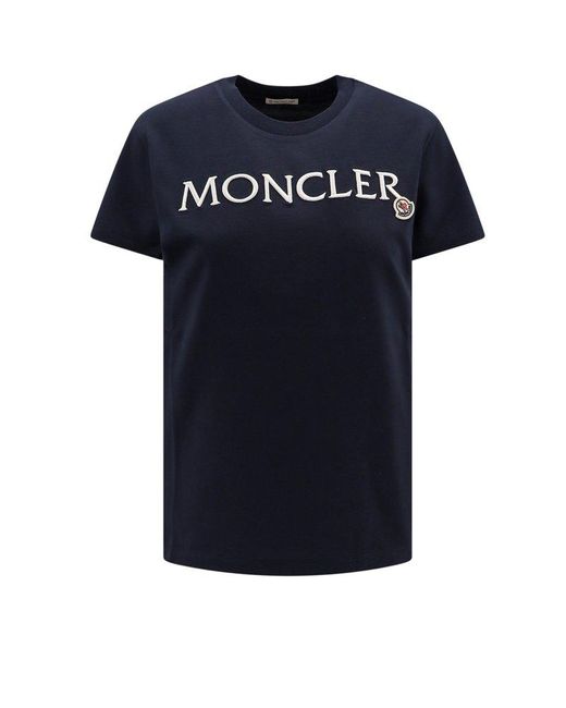 Moncler Blue T-shirts And Polos