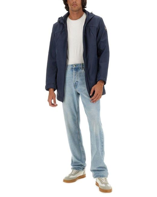 Colmar Blue Waterproof Soft-Shell Zipped Jacket for men