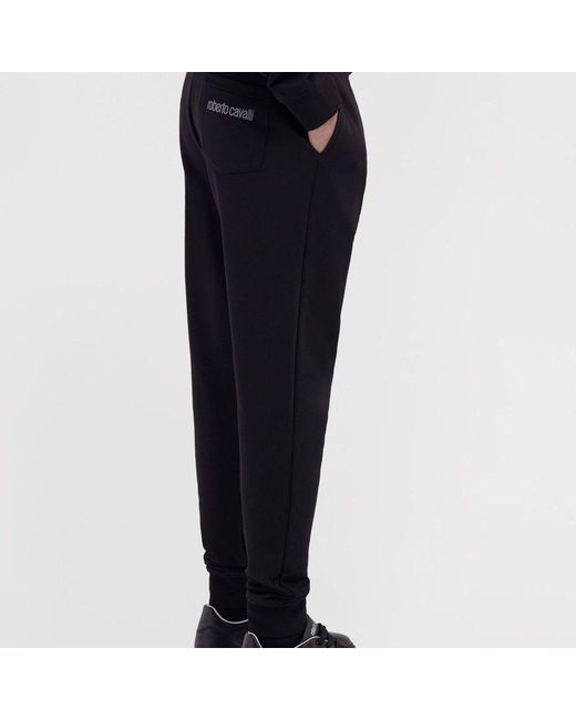 Roberto Cavalli Black Jogging Pants for men