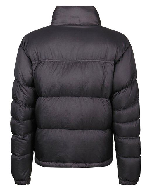 C P Company Black Long Sleeved Quilted Padded Jacket for men