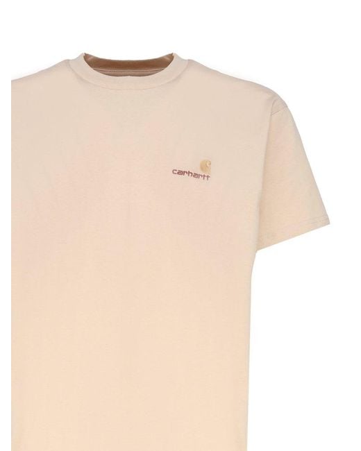 Carhartt Natural S/s American Script T-shirt for men