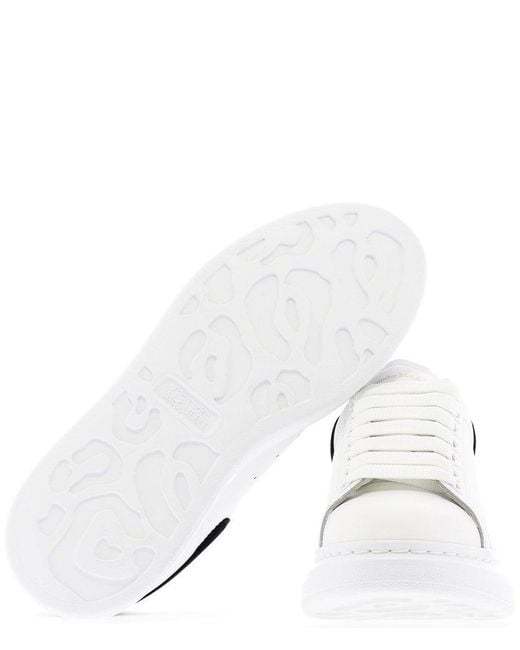 Alexander McQueen White Oversized Lace-Up Sneakers
