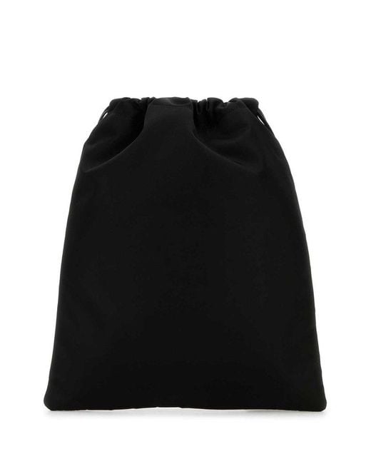 Prada Fabric Pouch in Black | Lyst