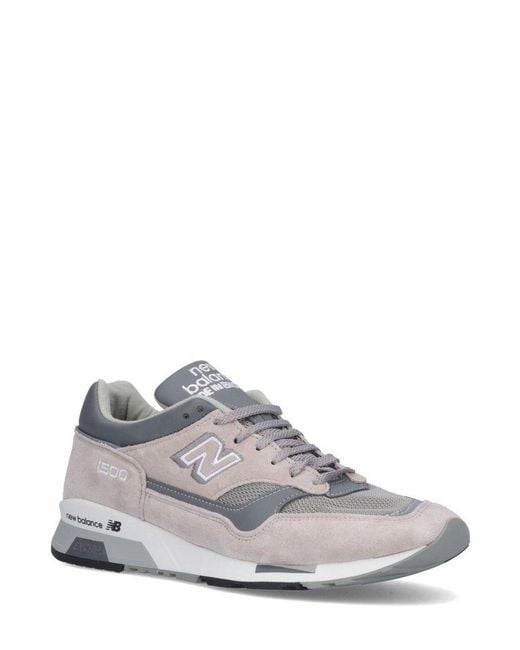 New Balance White 1500 Lace-Up Sneakers for men
