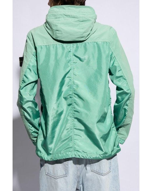 Stone Island Green Hooded Jacket for men