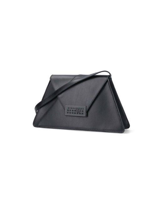 MM6 by Maison Martin Margiela Black Medium Shoulder Bag "numeric"