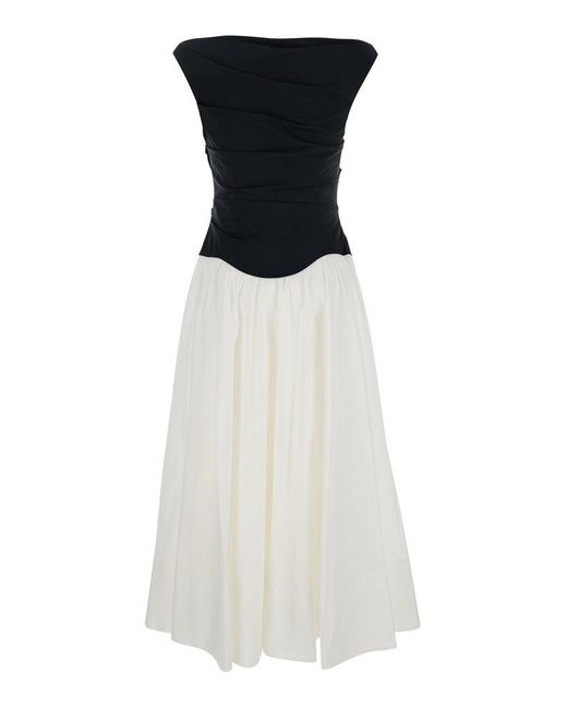 Jonathan Simkhai White Cersei' And Off-Shoulder Midi Dress