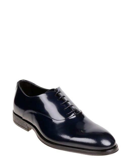 Corvari Blue Classic Lace-Up Shoes for men