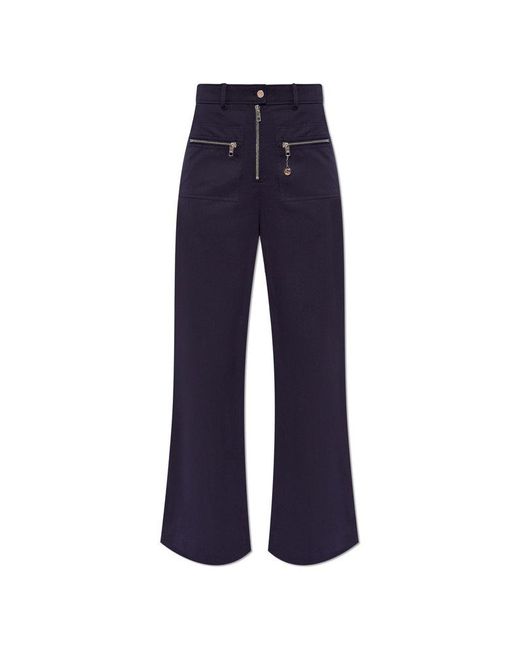 Gucci Blue Flared Trousers,