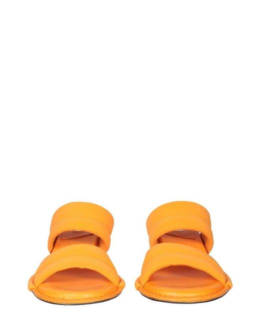 Miista Orange Yvonne Chic Block Heel Sandals