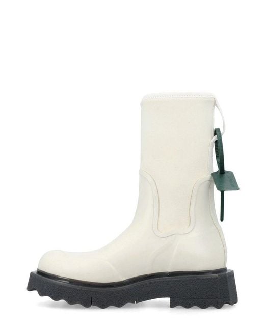 Off-White c/o Virgil Abloh White Rubber Rain Boots