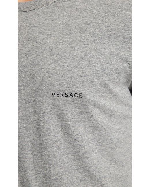 Versace Gray 'underwear' Collection T-shirt, for men