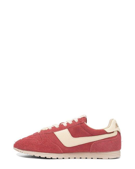 Autry Red Windspin Lace-Up Sneakers
