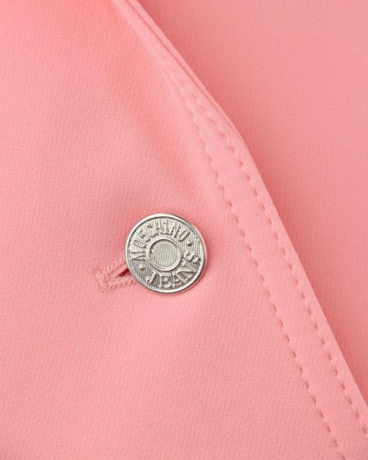 Moschino Pink Jeans Single-breasted Tailored Blazer