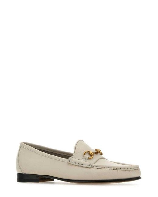 Gucci White 1953 Slip-on Loafers