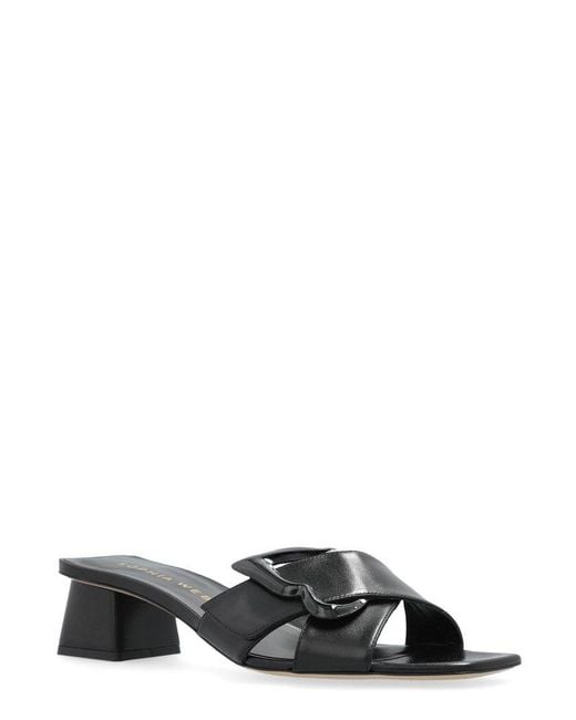 Sophia Webster Black Blair Block Heel Mules