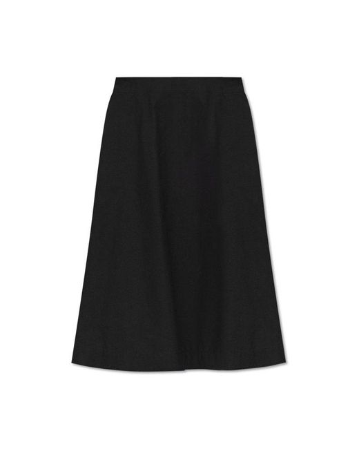 Bottega Veneta Black Flared Skirt,