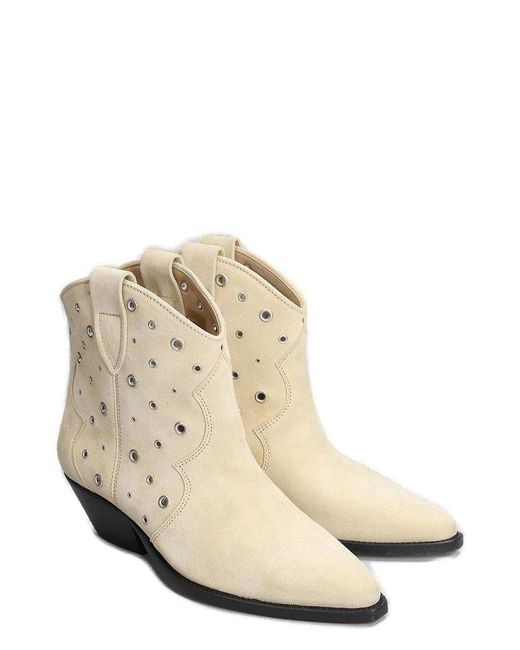 Isabel Marant White Dewina Boots