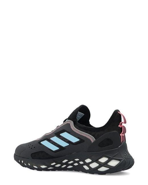 Adidas Black Web Boost Lace-up Runners for men