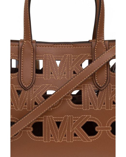 MICHAEL Michael Kors Brown 'eliza Xs' Shopper Bag,