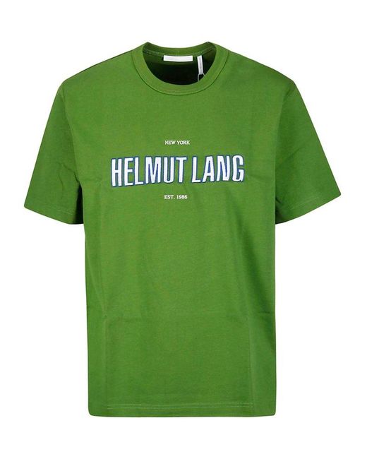 Helmut Lang Green Outline Tee.bold Cot for men