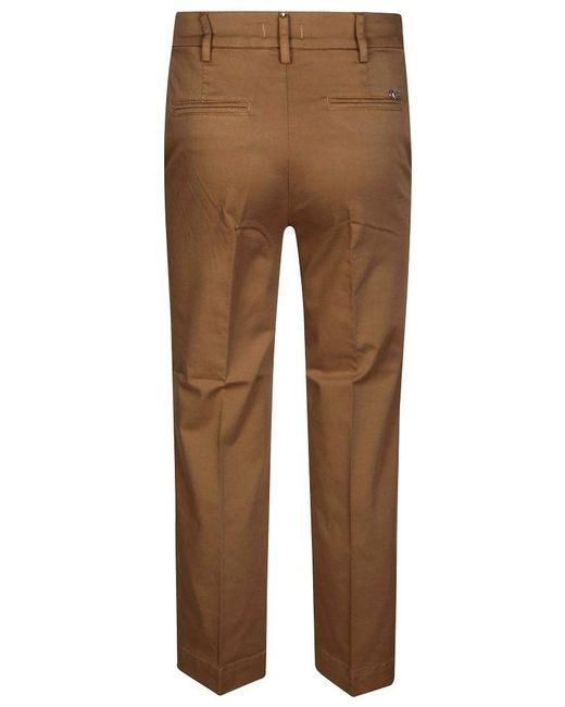 Liu Jo Natural Logo Plaque Cropped Trousers