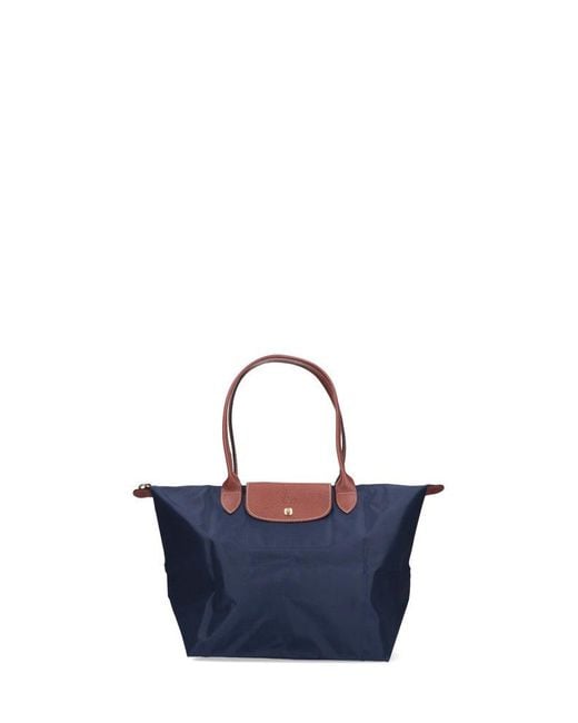 Longchamp Blue Le Pliage Original Large Shoulder Bag