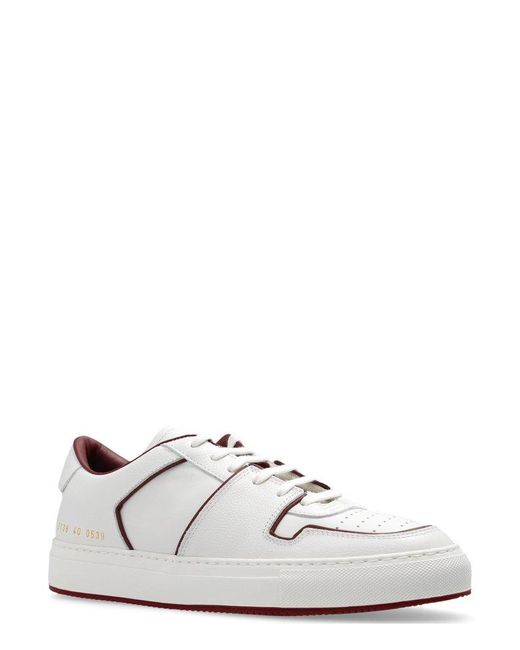 Common Projects White Decades Low Lace-up Sneakers