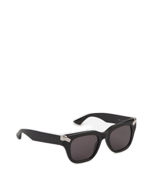 Alexander McQueen Gray Square Frame Sunglasses for men